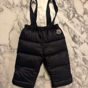 Moncler Baby Navy Blue Puffer Snow Pants size 6 months